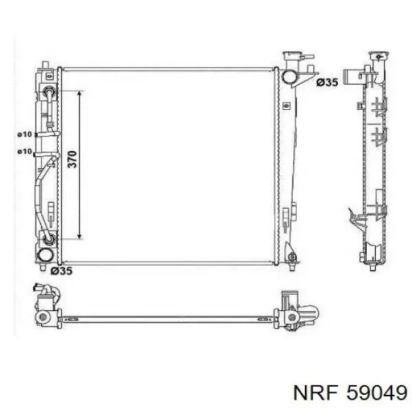Радіатор основний NRF 59049 ціна, від 117.46 USD