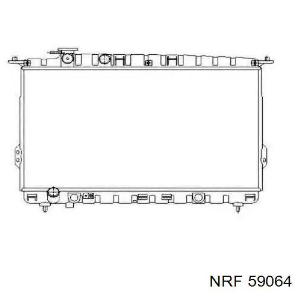 Купити 59064 NRF Радіатор двигуна