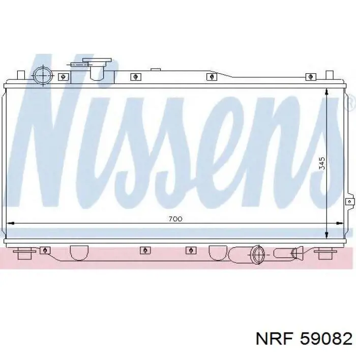 Радіатор основний NRF 59082 ціна, від 95.04 USD