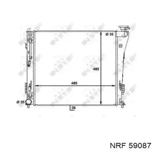 Купити D70528TT Thermotec Радіатор двигуна