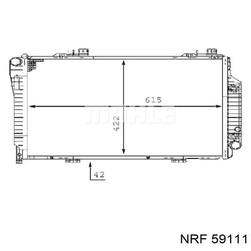 Купити 59111 NRF Радіатор двигуна
