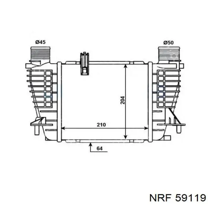Радіатор охолодження NRF 59119