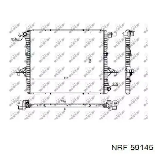 Радіатор основний NRF 59145 ціна, від 123.72 USD