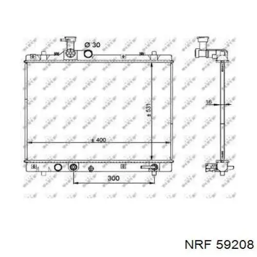 Радіатор FP68A816KY Koyorad