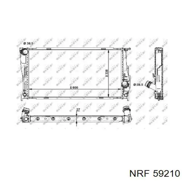 Радіатор 59210 NRF