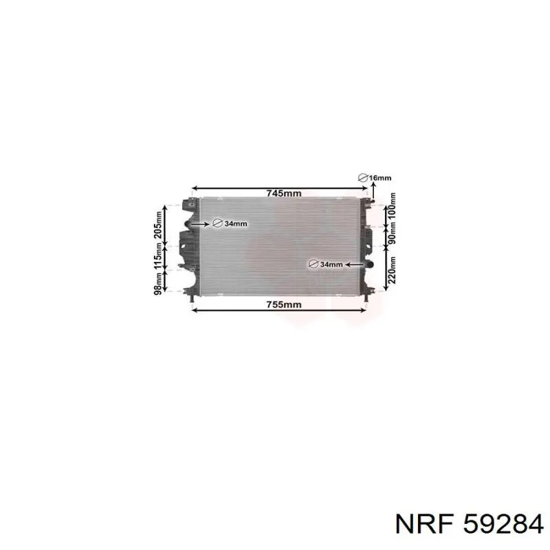 Купити FD2689 AVA Радіатор двигуна
