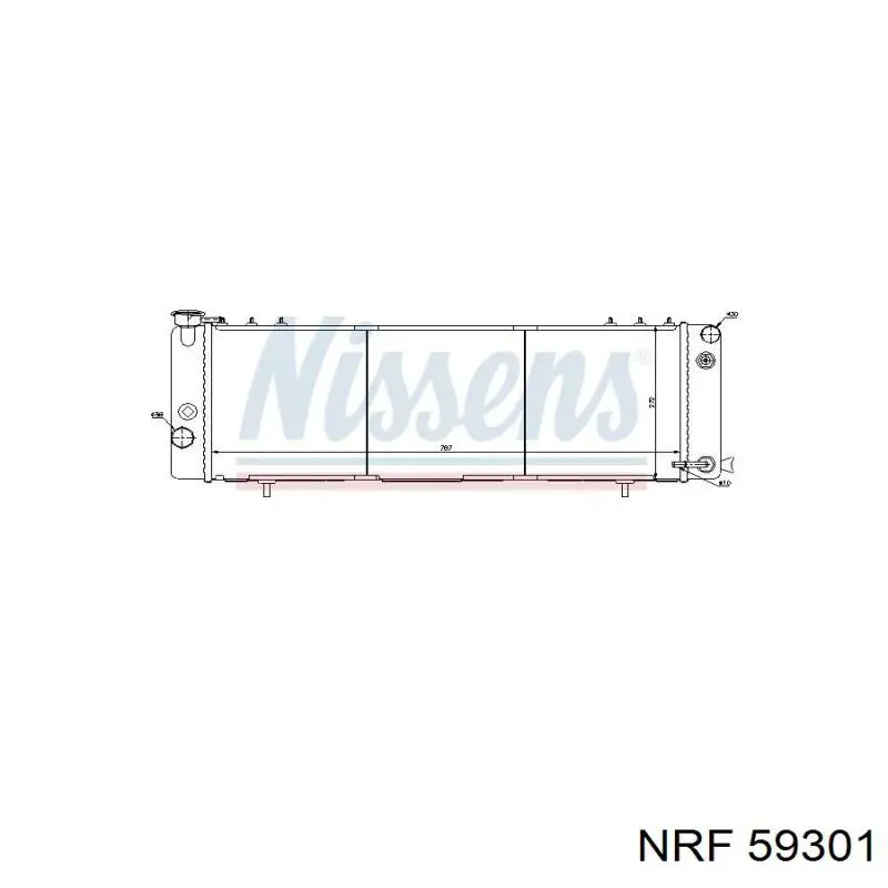 Радіатор охолодження NRF 59301