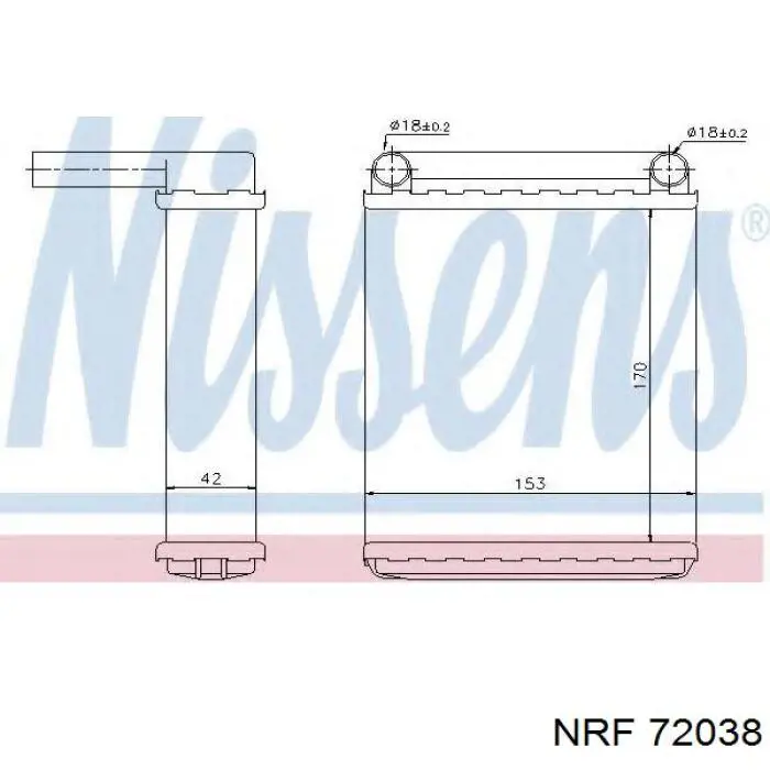 Прокладка ГБЦ 72038 NRF