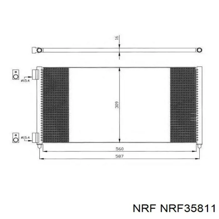 Конденсатор кондиціонера NRF NRF35811 ціна, від 75.92 USD