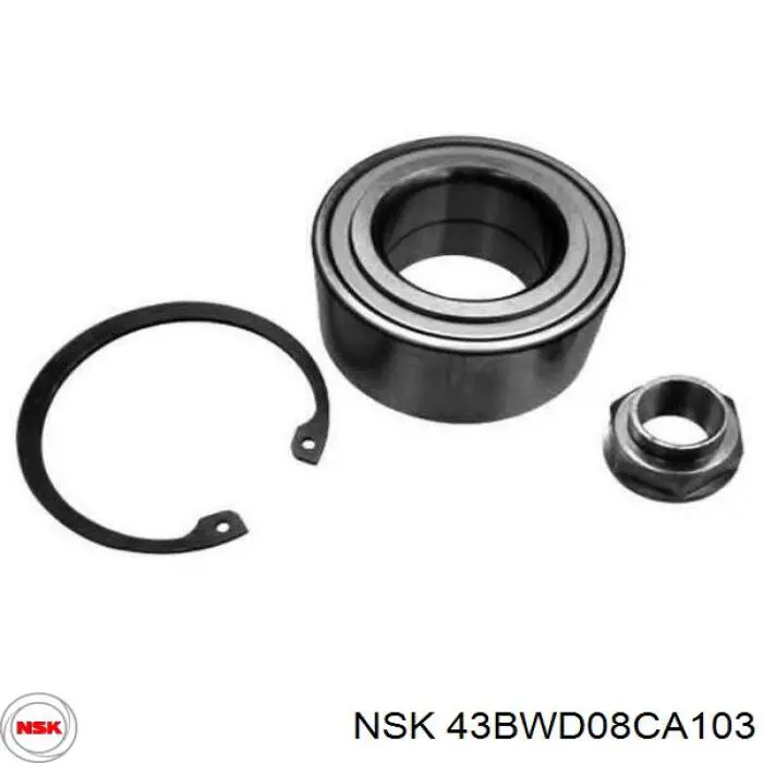 Купити 43BWD08CA103 NSK Підшипник ступиці передньої