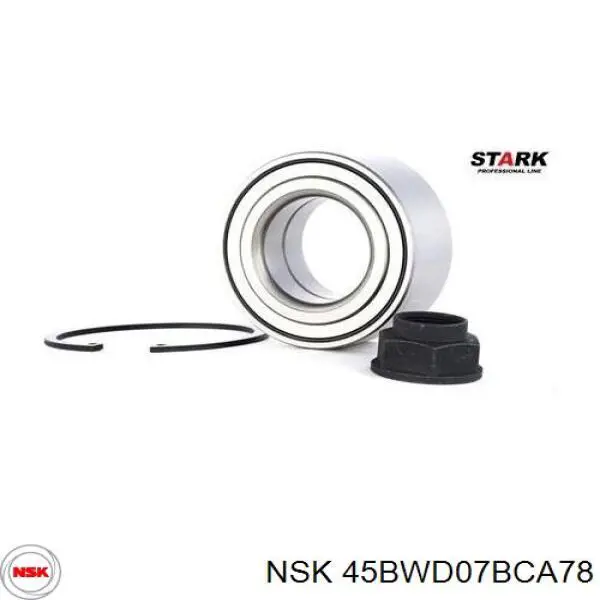 45BWD07BCA78 NSK Підшипник маточини передньої