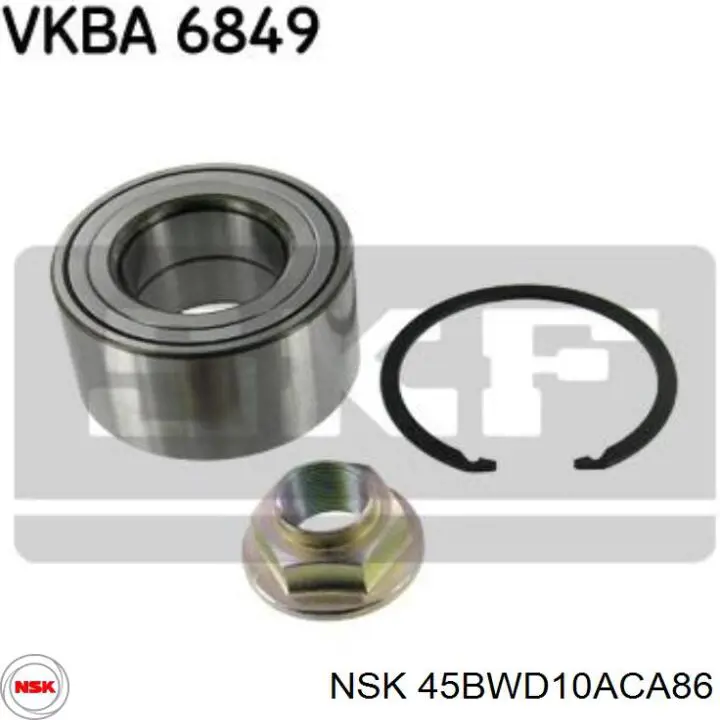 Купити 45BWD10ACA86 NSK Підшипник ступиці передньої