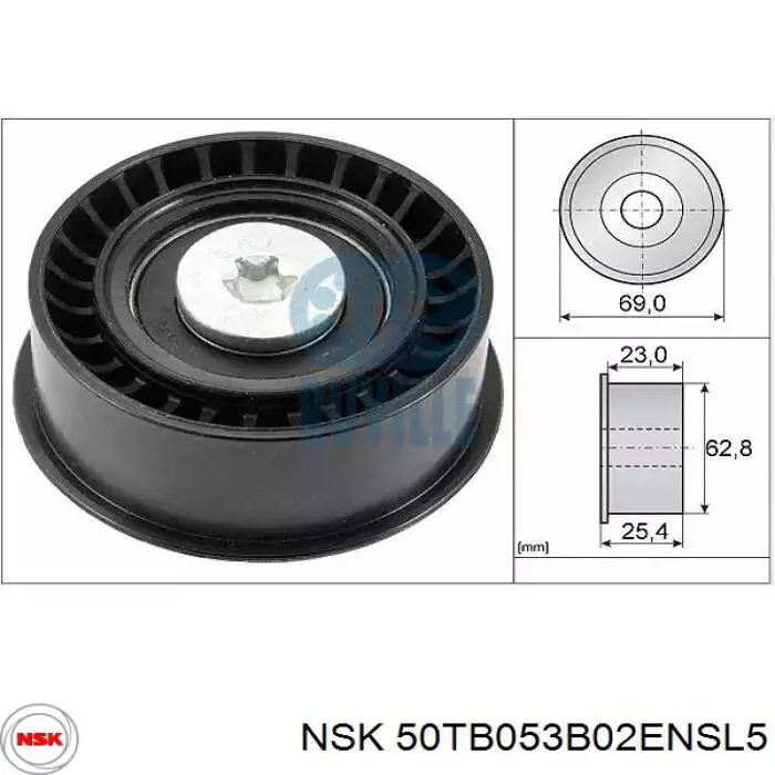 Купити 50TB053B02ENSL5 NSK Натяжний ролик