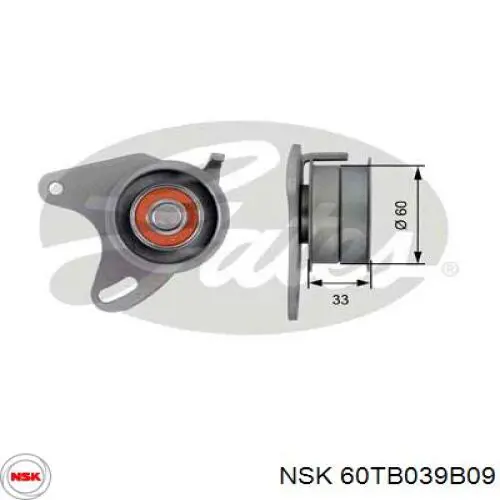 60TB039B09 NSK Ролик натягувач