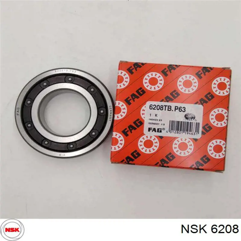 6208 NSK Підшипник головного вала МКПП