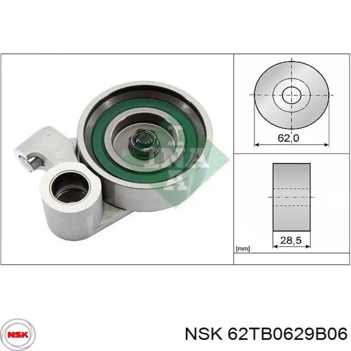 62TB0629B06 NSK Ролик натягувач