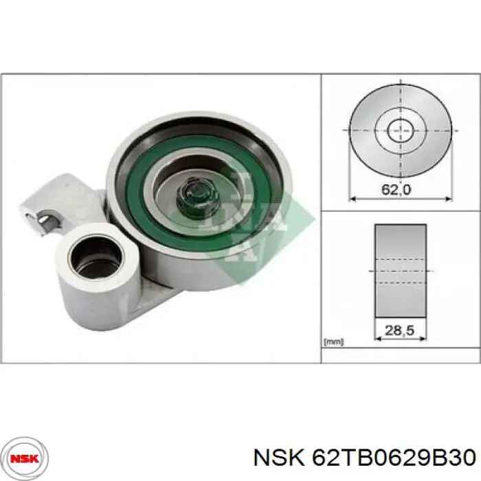 Натягувач ременя ГРМ Toyota 1350546080 ціна, від 29.20 USD