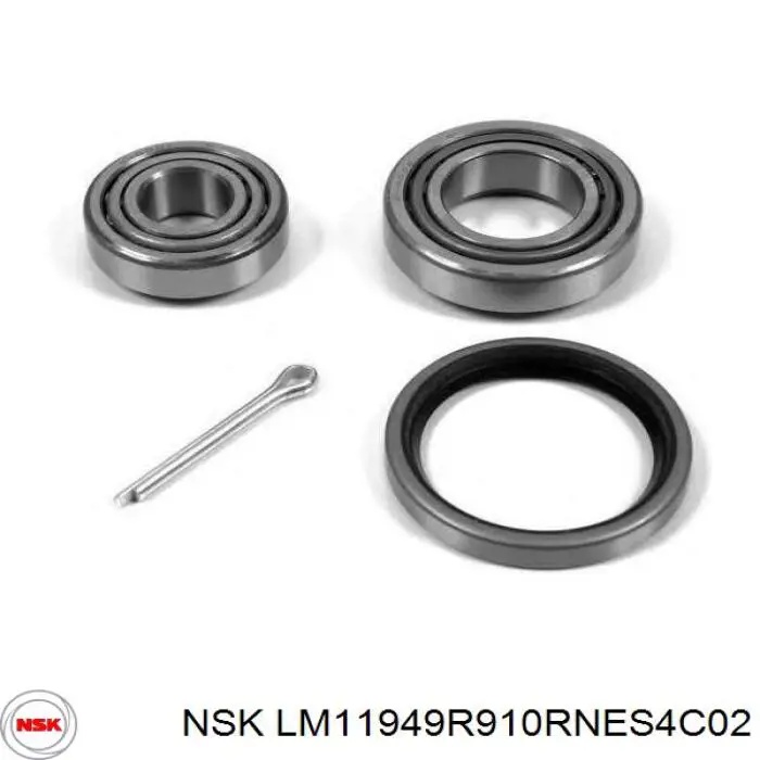 LM11949R910RNES4C02 NSK Підшипник ступиці колеса