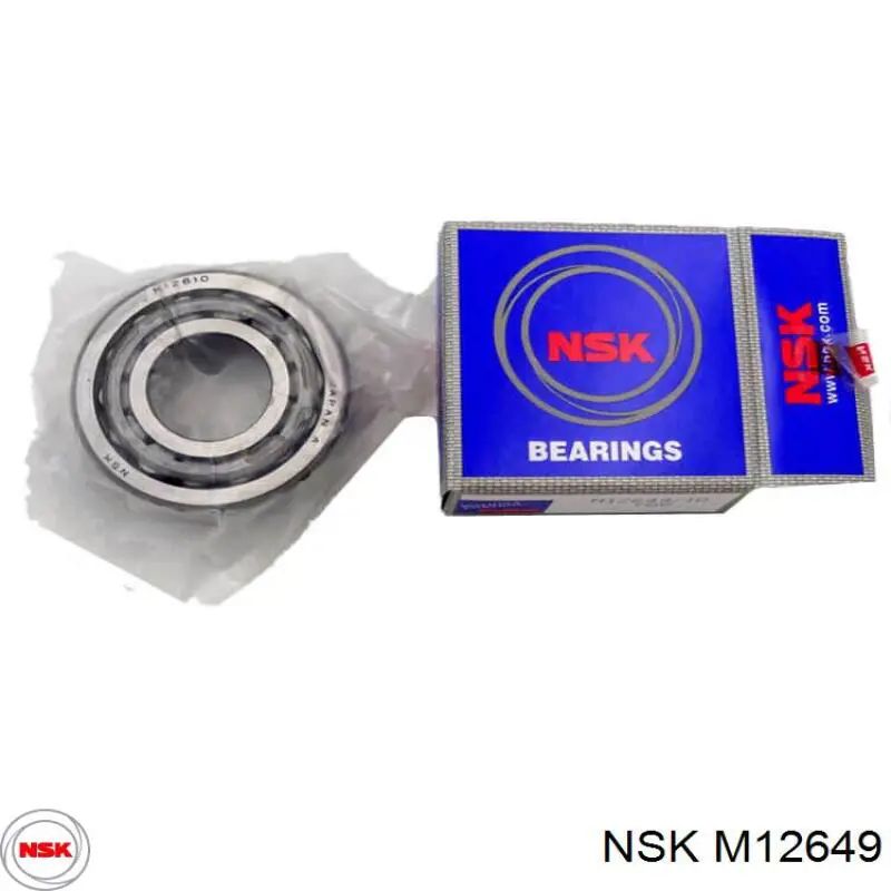 Підшипник маточини передньої, зовнішній M12649 NSK