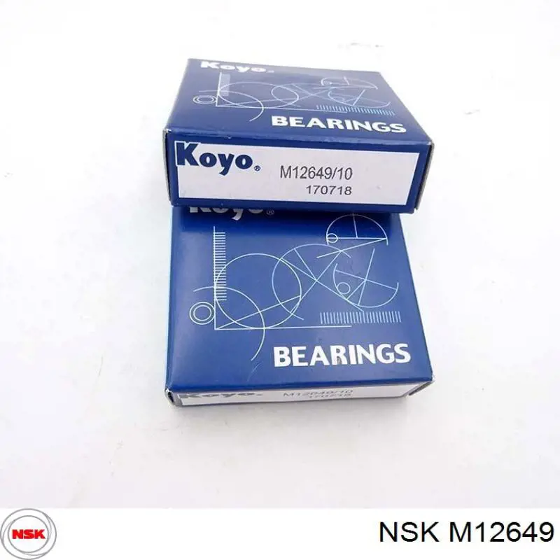 Підшипник маточини передньої, зовнішній NSK M12649 ціна, від 5.94 USD