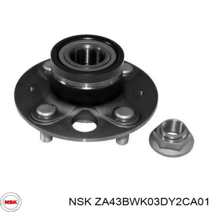 Купити ZA43BWK03DY2CA01 NSK Підшипник ступиці передньої