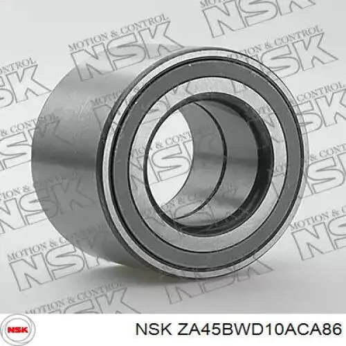 Комплект підшипник маточини передньої NSK ZA45BWD10ACA86 ціна, від 27.21 USD