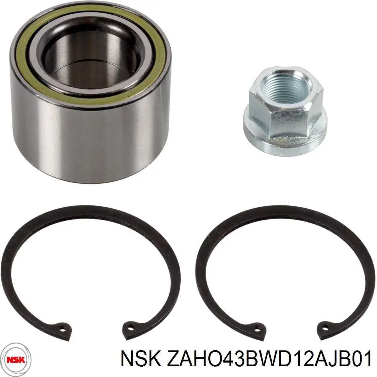 Комплект підшипник маточини передньої NSK ZAHO43BWD12AJB01 ціна, від 26.57 USD