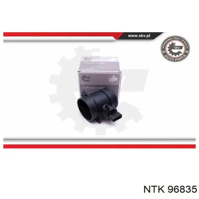 Датчик масової витрати повітря NTK 96835 ціна, від 51.90 USD