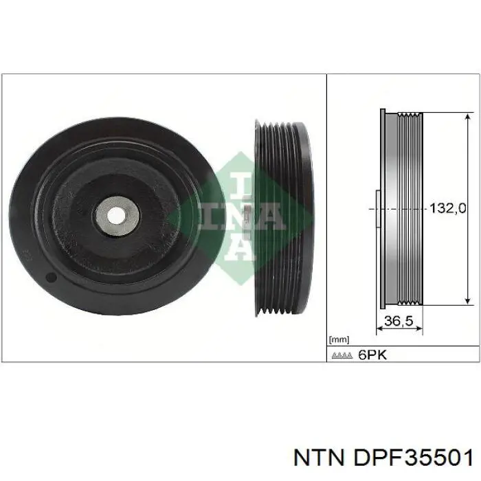 DPF35501 NTN шків колінвала