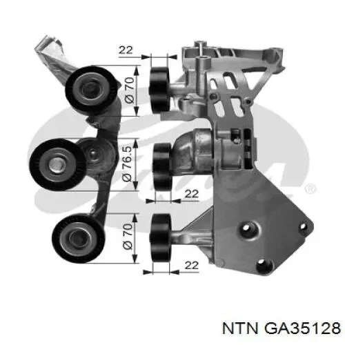 GA35128 NTN натягувач приводного ременя