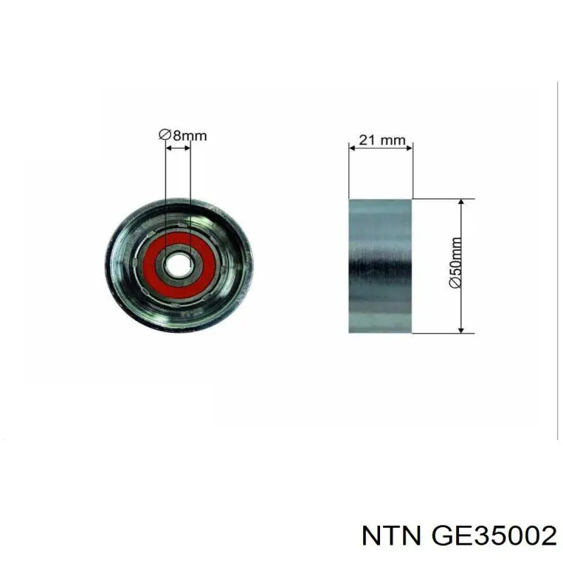 GE35002 NTN ролик ременя грм, паразитний