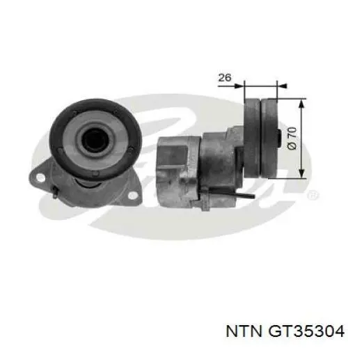 GT35304 NTN ролик натягувача ременя грм