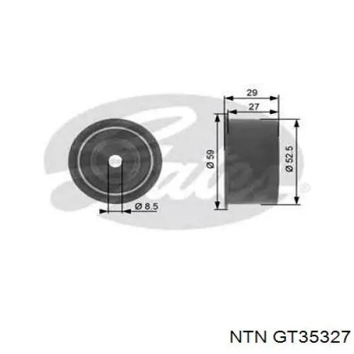 GT35327 NTN ролик натягувача ременя грм