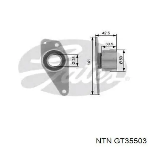 GT35503 NTN ролик натягувача ременя грм