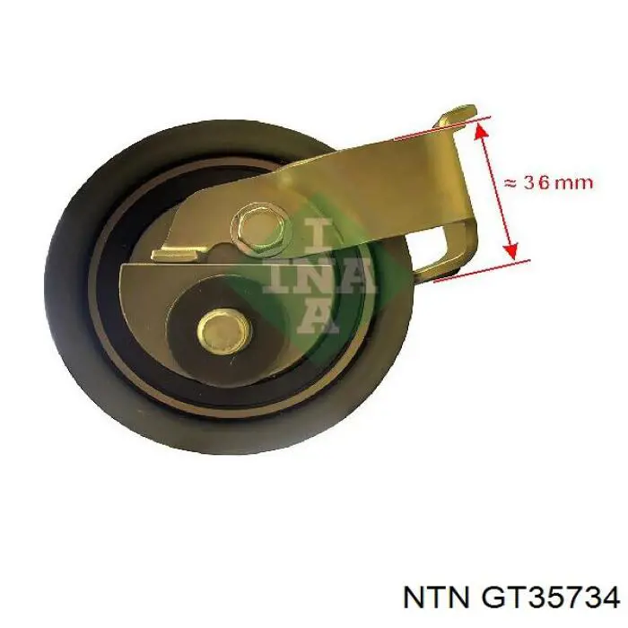 Ролик натяжителя ременя газорозподілу NTN GT35734 ціна, від 38.24 USD