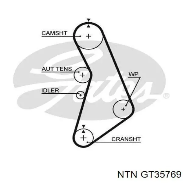 Натягувач ременя ГРМ NTN GT35769 ціна, від 73.75 USD