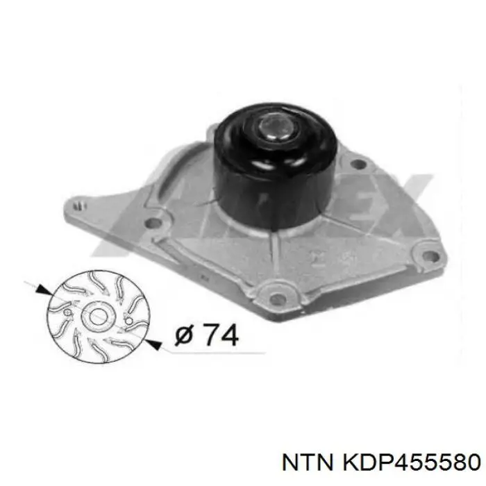 KDP455580 NTN помпа водяна, (насос охолодження)