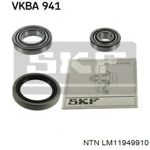 Купити LM11949910 NTN Підшипник маточини задньої, зовнішній