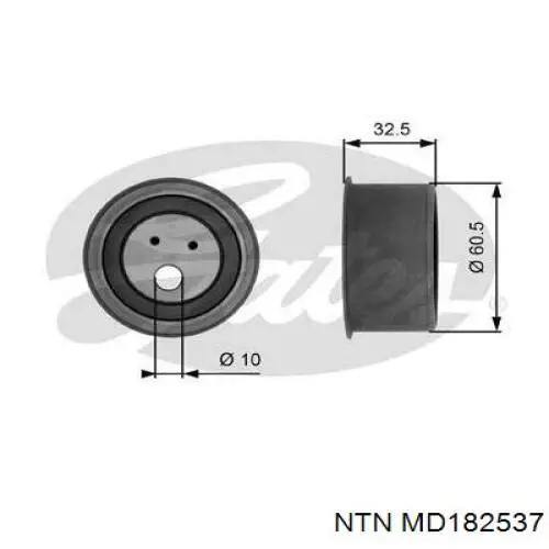 Ролик натягувача ременя ГРМ MD182537 NTN