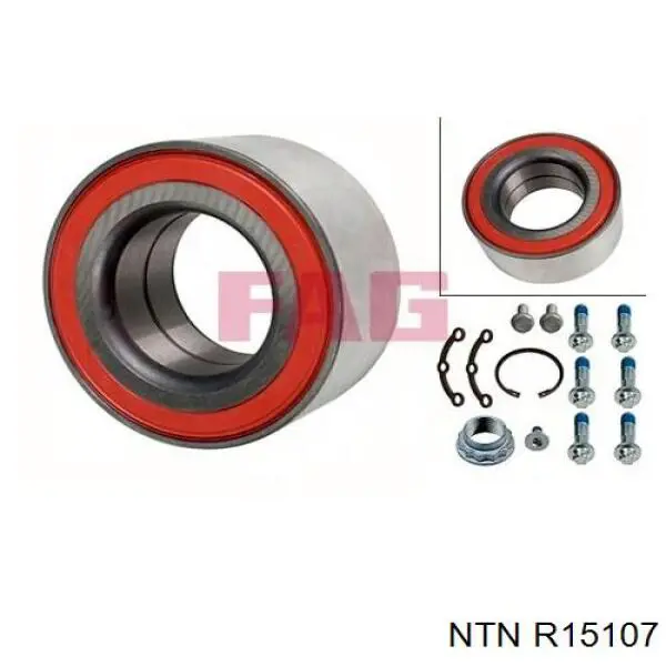 R15107 NTN Підшипник ступиці задньої