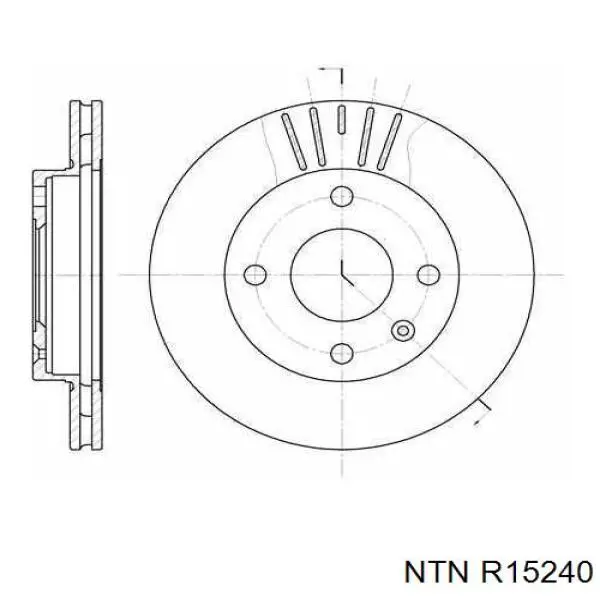 Підшипник маточини задньої R15240 NTN