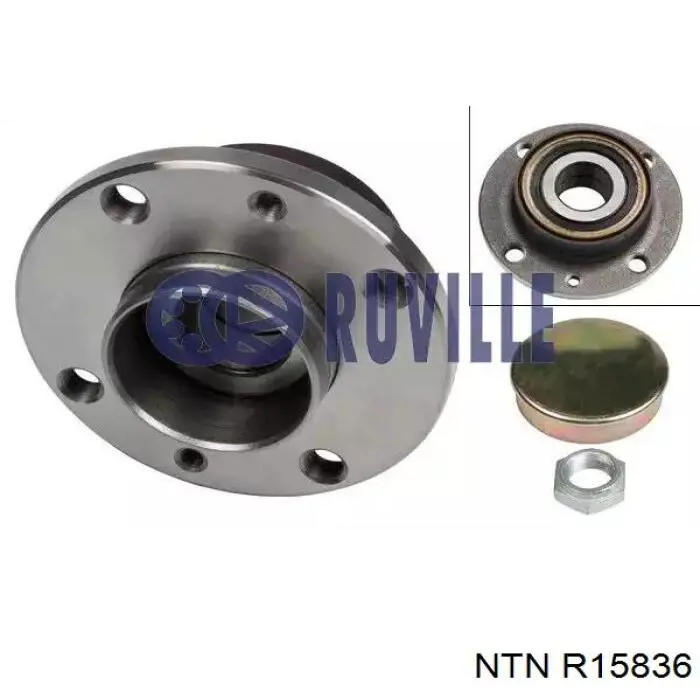 Комплект підшипник маточини передньої NTN R15836 ціна, від 19.85 USD