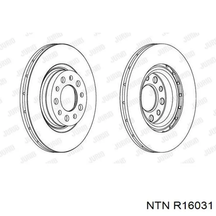 Маточина колеса передня NTN R16031 ціна, від 72.12 USD