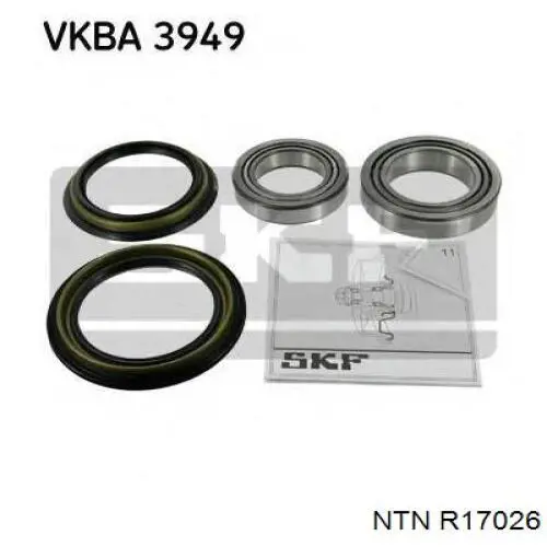 Комплект підшипник маточини передньої NTN R17026 ціна, від 18.47 USD
