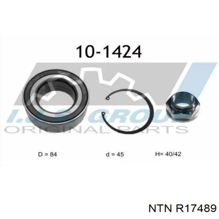 Купити R17489 NTN Підшипник ступиці передньої