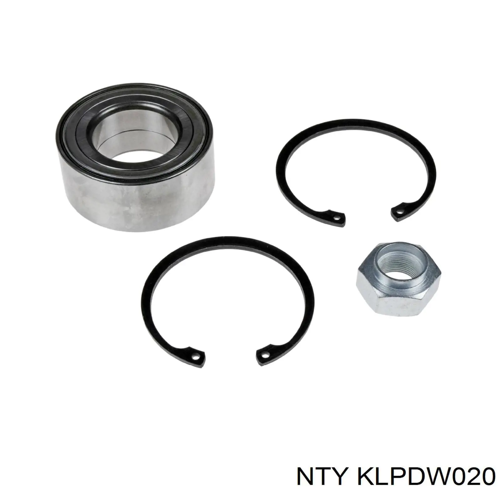 Комплект підшипник маточини передньої NTY KLPDW020 ціна, від 11.27 USD