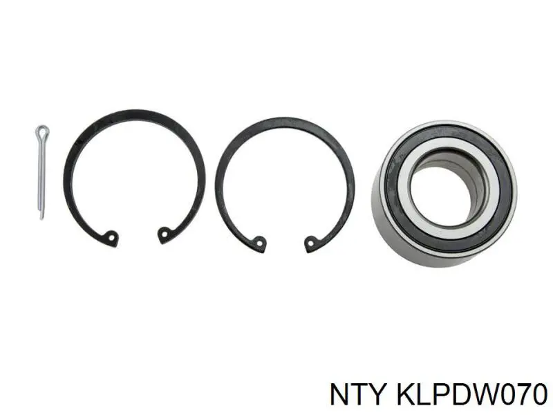 Комплект підшипник маточини передньої NTY KLPDW070 ціна, від 14.52 USD