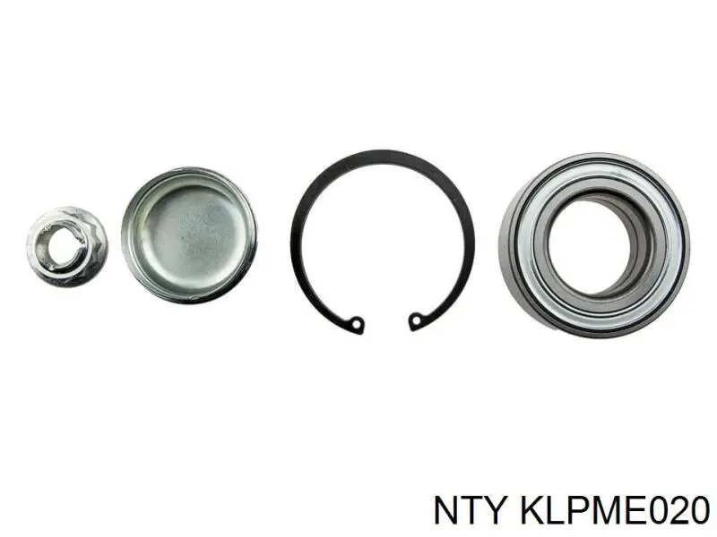 Комплект підшипник маточини передньої NTY KLPME020 ціна, від 23.06 USD