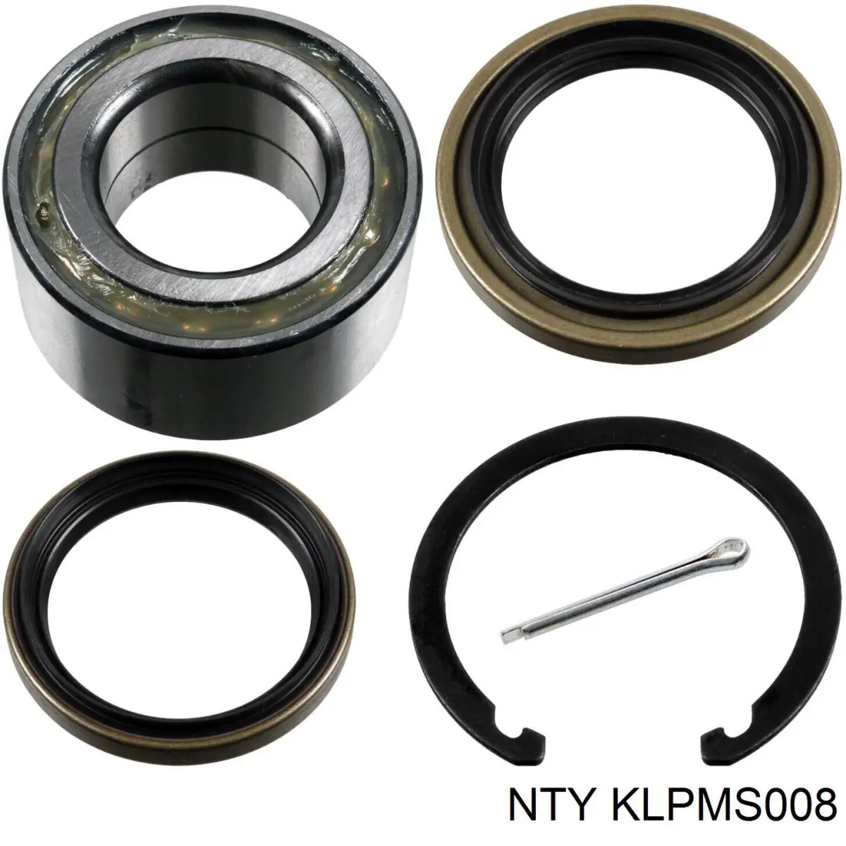 Комплект підшипник маточини передньої NTY KLPMS008 ціна, від 12.25 USD
