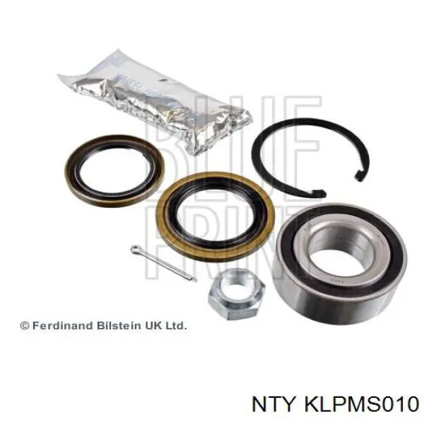 Комплект підшипник маточини передньої NTY KLPMS010 ціна, від 16.21 USD